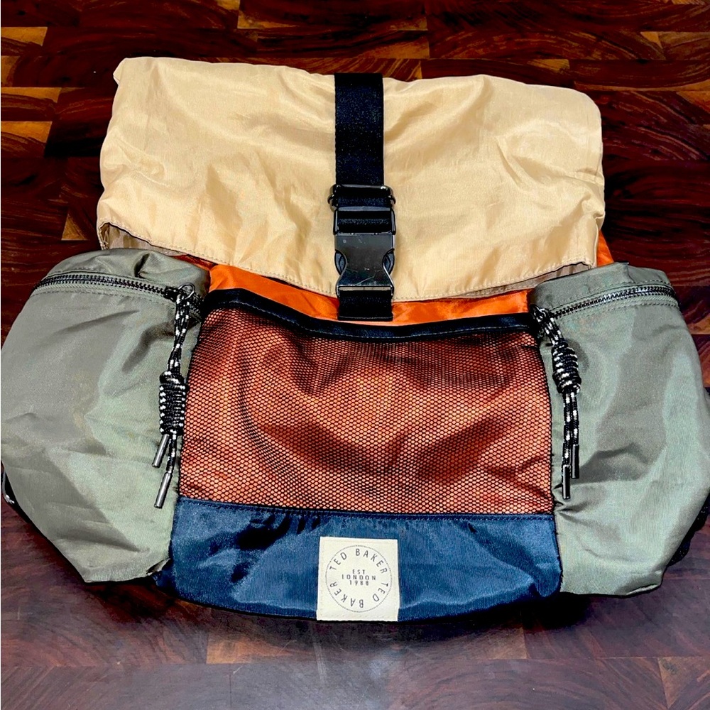 Ted Baker London nylon fold over backpack